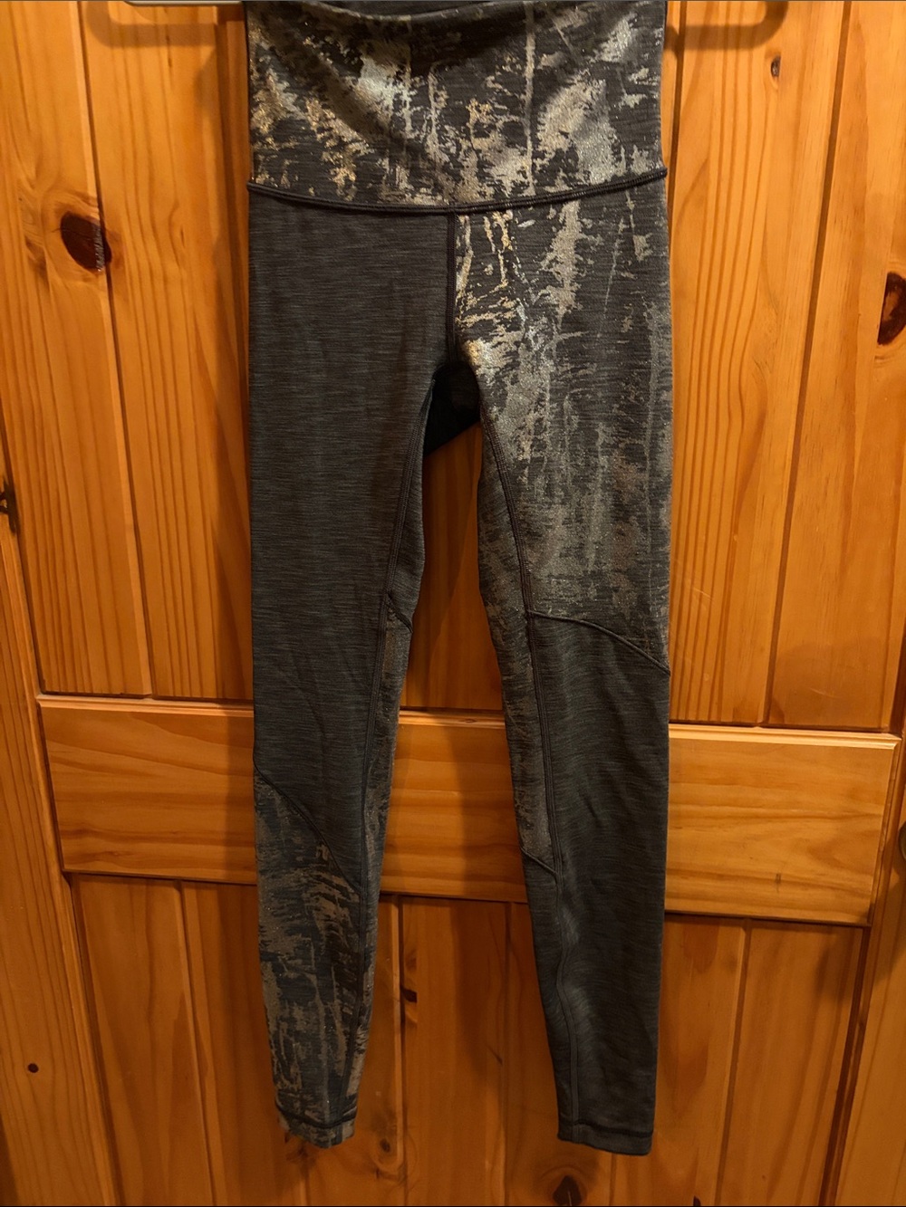 Lululemon Athletica High-Waist Gray Patterned Women's Leggings